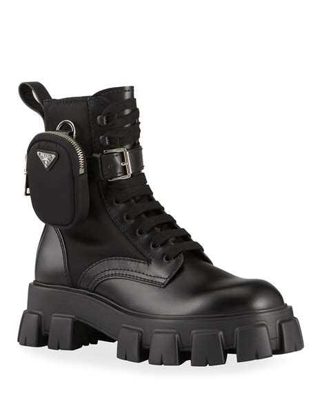 prada mens boot|Prada combat boots men.